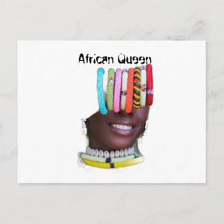 African Queen Postcard | African Art Print | 