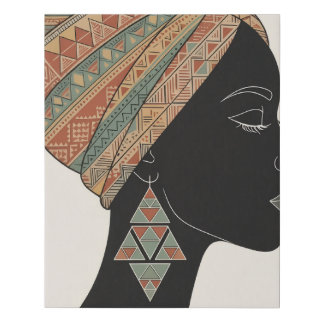 African Queen Poster - Boho African Woman Wall Art