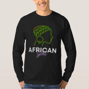 African Queen  Powerful Black Girl Magic Africa T-Shirt