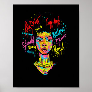 I Am A Powerful Black Woman, Strong Woman, African American  Poster for  Sale by Artone369
