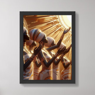 African Queens Praising The Sun: Wall Art