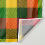  African Rasta Reggae Colours Plaid Pattern Design Fabric