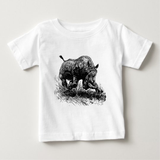 African Rhino Baby T-Shirt