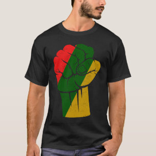 African Rising Hand Fist Black History Month BLM A T-Shirt