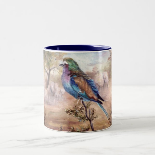 African Roller Two-Tone Coffee Mug (Center)