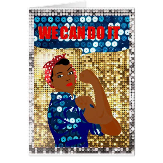 african rosie the riveter cards (Front)