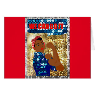 african rosie the riveter cards