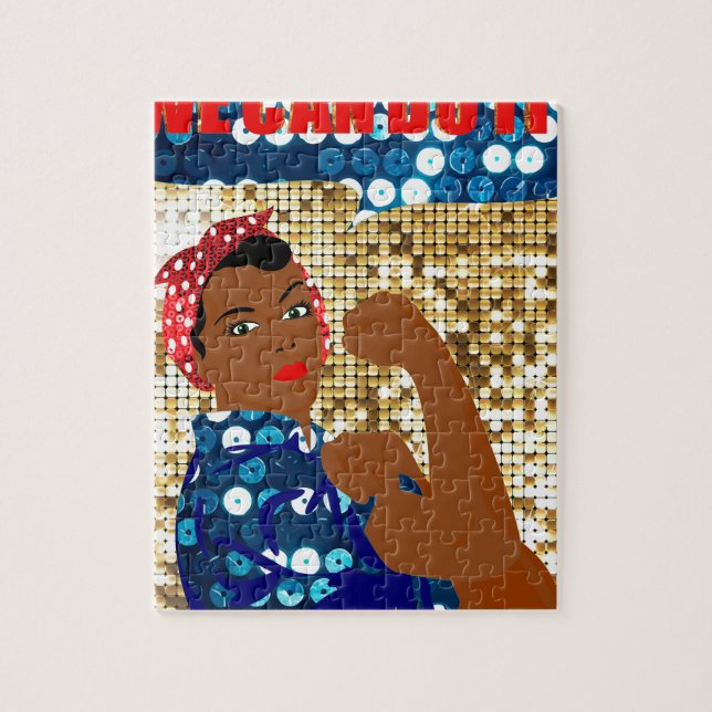 african rosie the riveter jigsaw puzzle (Vertical)