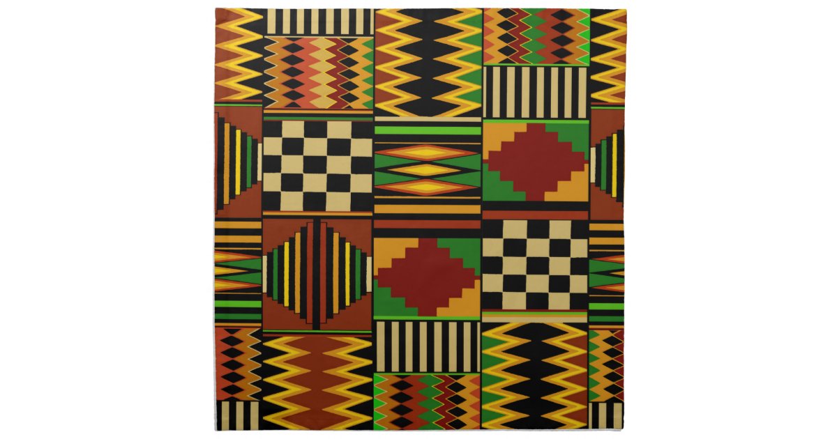 African Royal Kente Cloth Design by Vagabond Folk Art - Virginia Vivier