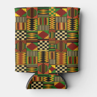 African Royal Kente Cloth Design Can Cooler