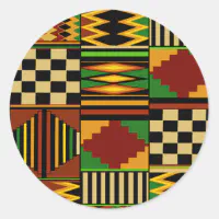 African Royal Kente Cloth Design by Vagabond Folk Art - Virginia Vivier