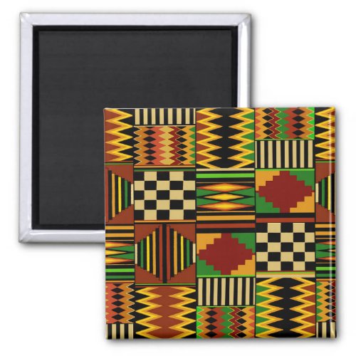 African Royal Kente Cloth Design Magnet