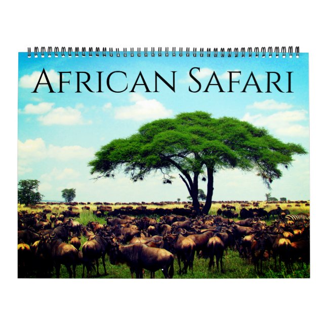 african safari 2026 large calendar (Cover)