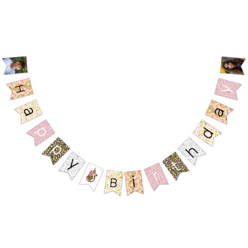 African Safari Animals Teen Boho Happy Birthday Bunting Flags