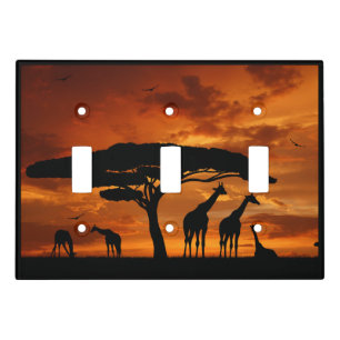 African Safari at Sunset Light Switch Cover