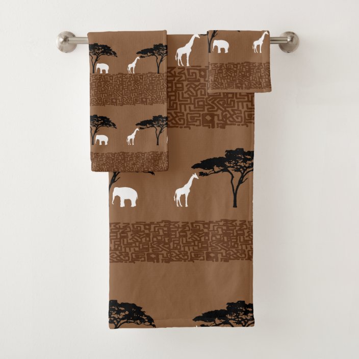 African Safari Bath Towel Set | Zazzle.com