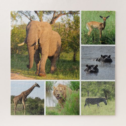 african safari collage jigsaw puzzle