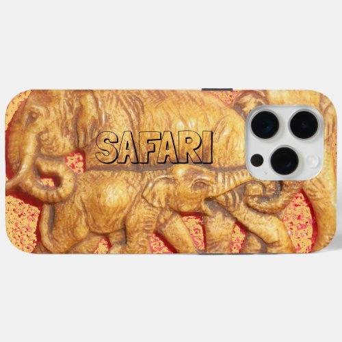  African Safari Elephant Family Heard  iPhone 15 Pro Max Case