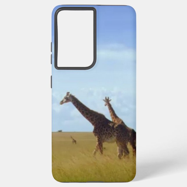 African Safari Giraffes Nairobi National Park Samsung Galaxy Case (Back)