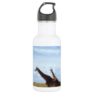 African Safari Giraffes Water Bottle
