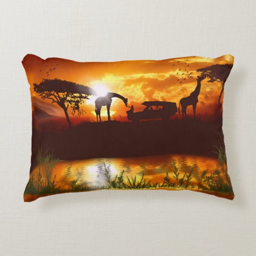 African Safari in the Jungle _ Plush Pillow