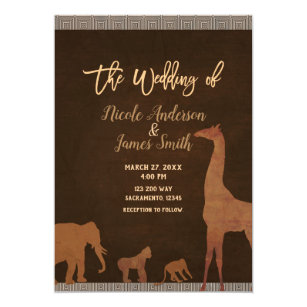 African Wedding Invitations Zazzle