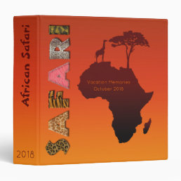 African Safari Map - Memories Binder
