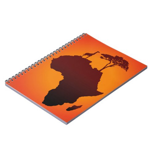 African Safari Map _ Notebook