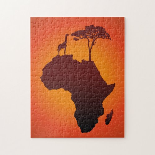 African Safari Map _ Puzzle