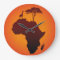 African Safari Map - Wall Clock
