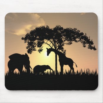 African Safari Mousepad by RenderlyYours at Zazzle