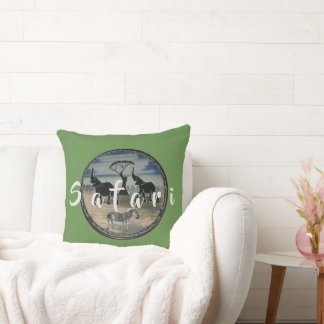 African Safari Nice Lovely Throw Pillow