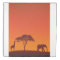 African Safari Silhouette - Duvet Cover