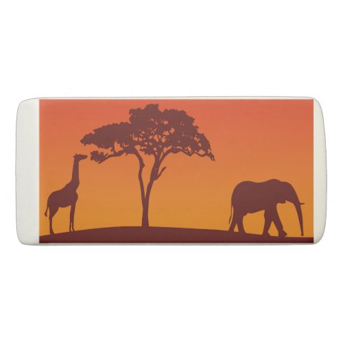 African Safari Silhouette _ Eraser