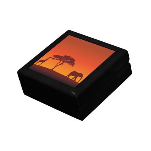 African Safari Silhouette _ Gift Box