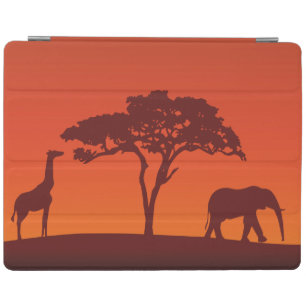 African Safari Silhouette - iPad Cover