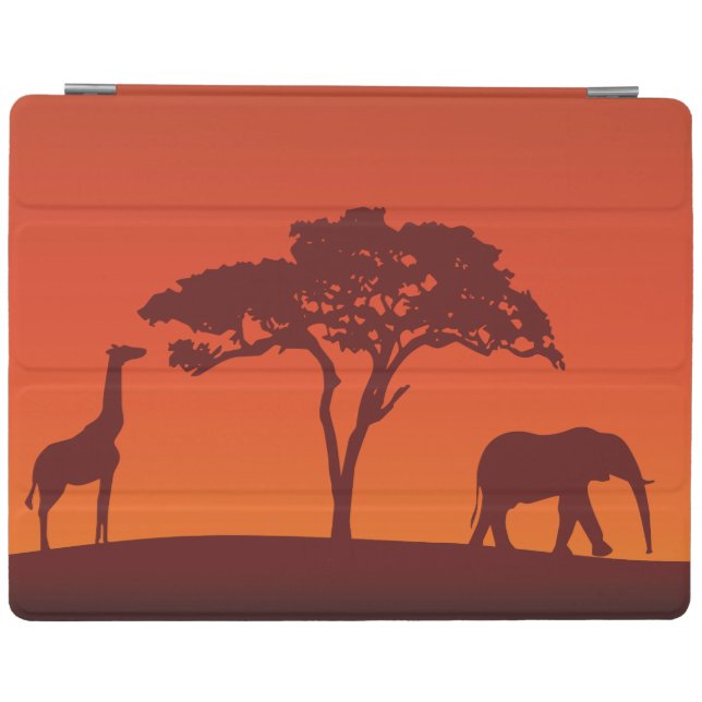 African Safari Silhouette - iPad Cover (Horizontal)