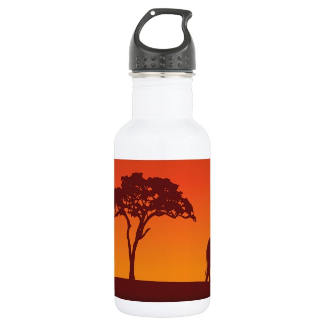 African Safari Silhouette - Liberty Bottle (Front)