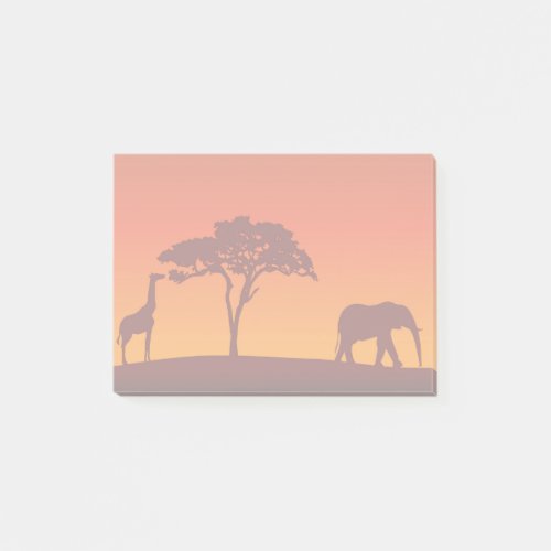 African Safari Silhouette _ Post_it Notes