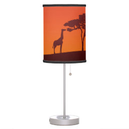 African Safari Silhouette - Table Lamp