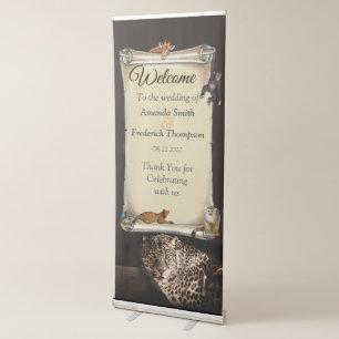 African Safari Sunset Retractable Banner
