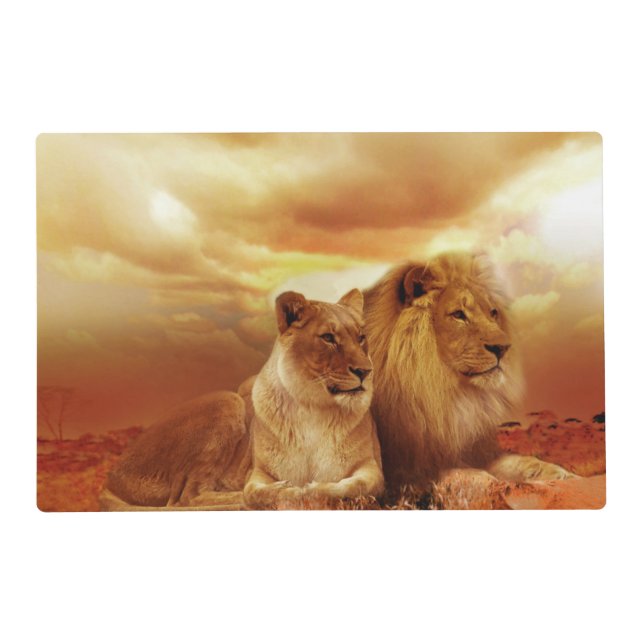 African Safari Themed Place Mat (Front)
