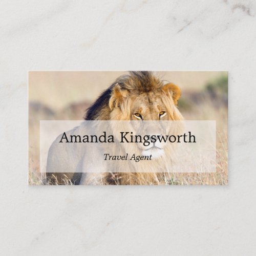 African Safari Travel agent professional Business Card