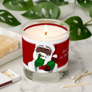 African Santa Christmas Candle Custom Santa Candle