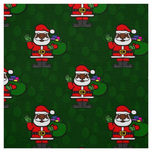 african santa christmas gifts fabric