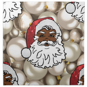 african santa claus cloth napkin