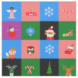 african santa claus colorblock fabric