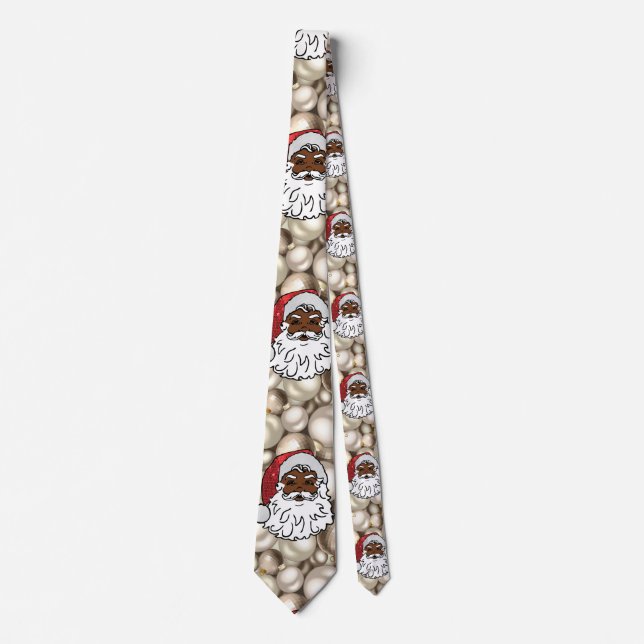 african santa claus neck tie (Front)