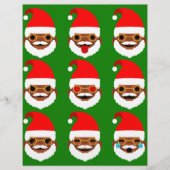 african santa emoji emoticons (Front)