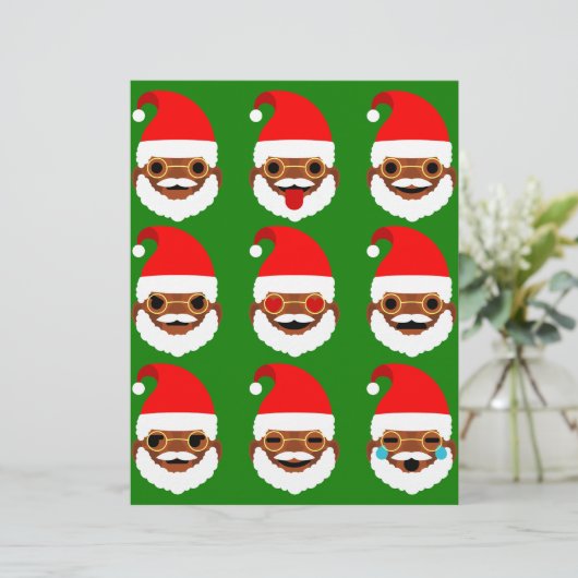 african santa emoji emoticons (Standing Front)